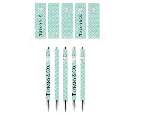 Tiffany UV DTF Stainless Steel Pen Wraps- set of 5