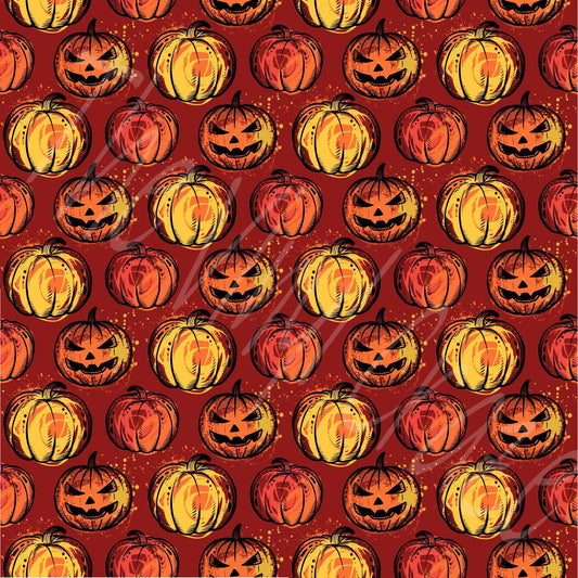 Autumn Pumpkins Adhesive Vinyl