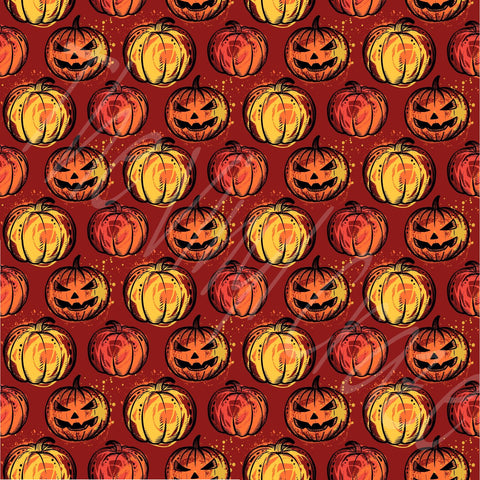 Autumn Pumpkins Adhesive Vinyl