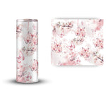 Butterflies and Cherry Blossom UV DTF Tumbler wraps