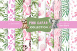 Pink Safari Collection 12x12 Vinyl Sheets- 10 Designs Available