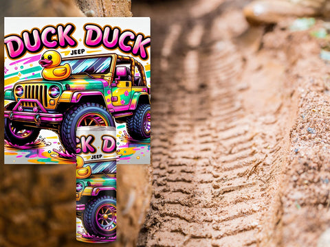 Duck Duck Jeep Adhesive Vinyl Wrap