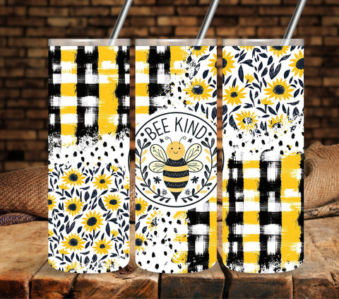 Bee Kind Vinyl tumbler wraps