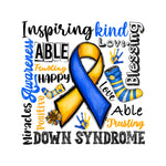 Down Syndrome Awareness UV DTF Decals - 8 Design Options