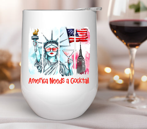 America needs a cocktail UV DTF Decals