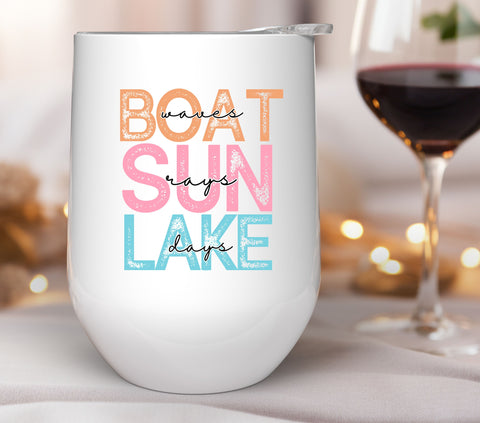 Boat waves UV DTF Decals