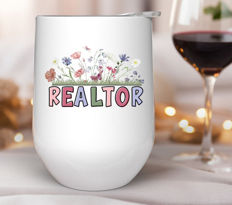 Realtor Floral UV DTF Decals