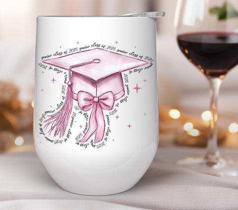 Pink cap class of 2025 UV DTF Decals