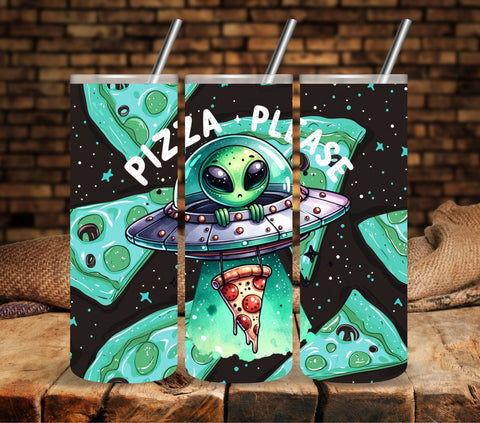 Pizza Please Vinyl tumbler wraps