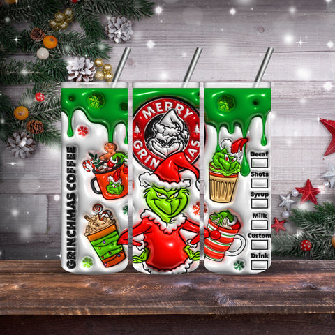 Grinchmas Coffee Vinyl Wrap