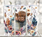 Highland Cow vinyl wraps- 6 Designs