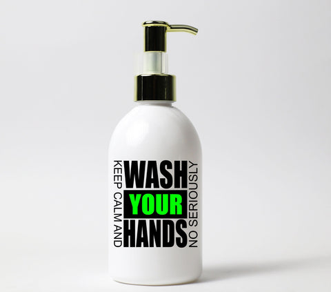 Keep Calm Soap Dispenser UV DTF Decal