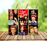 I love Lucy Vinyl Tumbler wraps- 2 Designs