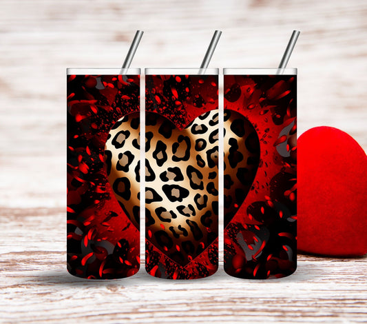 Leopard Heart Valentine Wrap