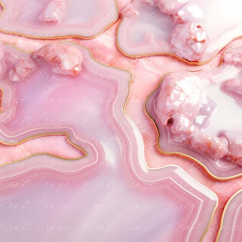 Light Pink Geode Swirl - Adhesive Vinyl