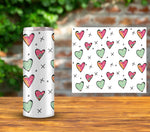 Doodle Hearts UV DTF Decal sheets