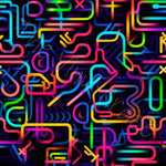 Neon Geometric Collection - 10 Design Options