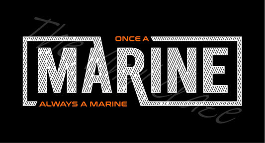 Once a Marine Always a Marine Adhesive Vinyl Wrap