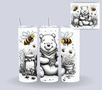 Pooh and Honey Adhesive Vinyl Wrap