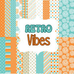 Retro Vibes 12x12 Adhesive vinyl sheets- 20 patterns