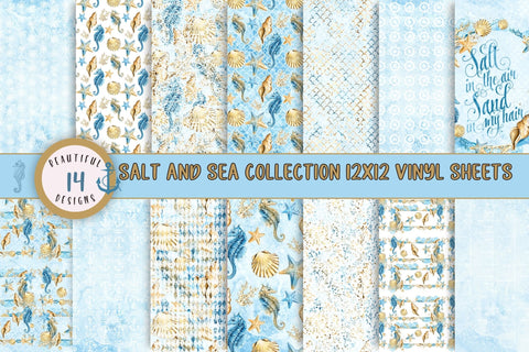 Salt and Sea Collection, 12x12 inch prints, 14 Design Options