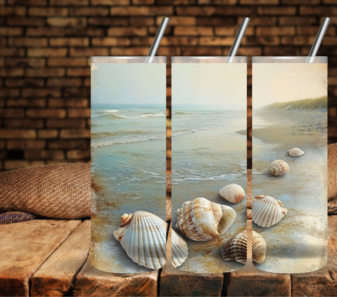 Shells Vinyl tumbler wraps