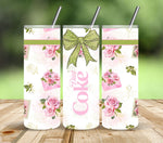 Diet Coke Rose Vinyl tumbler wraps