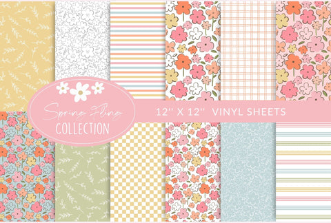 Spring Fling Collection- Vinyl Prints- 12 Design options