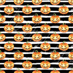 Striped Jack-o-Lanterns Adhesive Vinyl