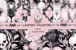 Gothic Valentine Pink Collection 12x12 Vinyl Sheets- 10 Designs Available