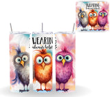 Crazy Birds Vinyl tumbler wraps- 18 Designs