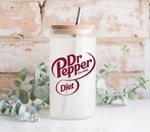 Diet Dr. Pepper UV DTF Decals