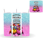 Crazy Birds Vinyl tumbler wraps- 18 Designs