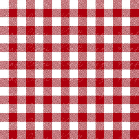 Red Gingham 12x12 sheet Adhesive vinyl