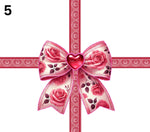 Valentine UV DTF Tumbler Bow wrap 7 Designs