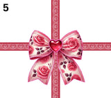 Valentine UV DTF Tumbler Bow wrap 7 Designs