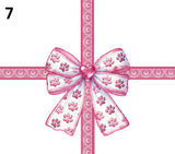 Valentine UV DTF Tumbler Bow wrap 7 Designs