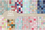 Patchwork Collection 12x12 Vinyl Sheets- 12 Patterns Available