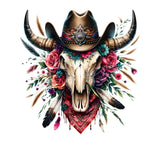 Western Bullskull Extra Large 2 sizes- UV Dtf Decals-- 15 Designs