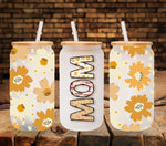 Mom floral UV DTF Libbey wrap