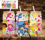 Strawberry Shortcake Friends UV DTF Libbey wrap