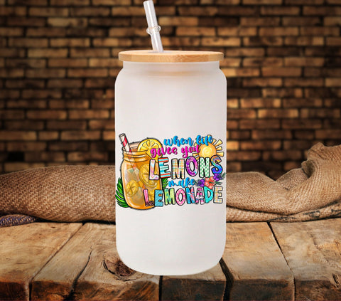 when life gives you lemons UV DTF Decals