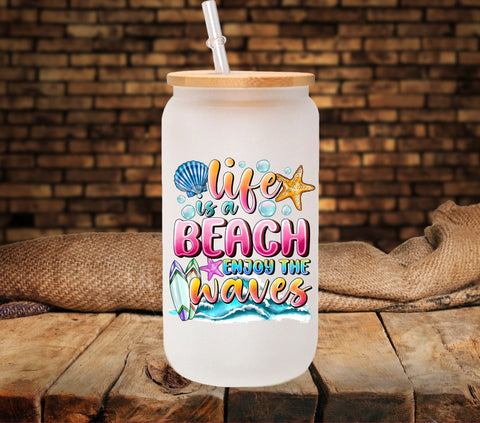 Enjoy the waves UV DTF Decals