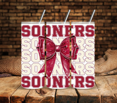 Sooners Vinyl tumbler wrap