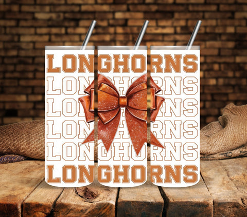 Longhorns Vinyl tumbler wraps