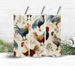 Rustic Chickens Adhesive Vinyl Wrap