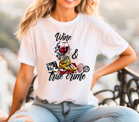 Wine and True Crime DTF Transfers
