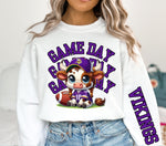 Vikings Highland Game Day DTF Transfers- 2 piece set