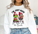 Just here for Taylor and the snacks Grinch DTF Transfers