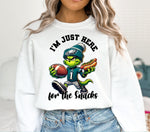 Just here for the snacks Grinch eagles DTF Transfers